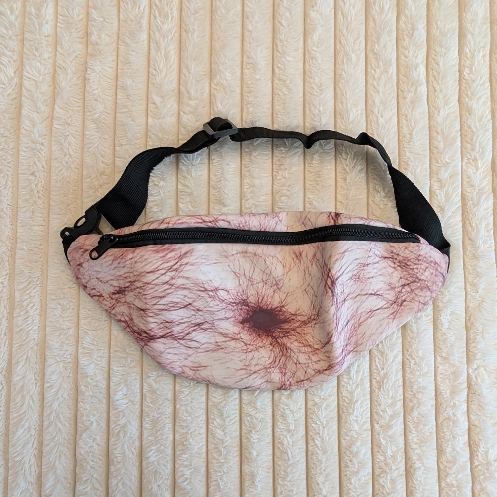 🩷 5/$25 - Funny Hairy Print Fanny Pack